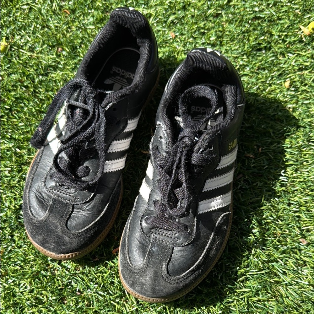 Adidas Classic Black Sneakers with White Stripes